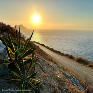 vue amorgos coucher de soleil