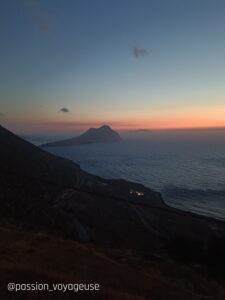 Coucher de soleil depuis le Kamara