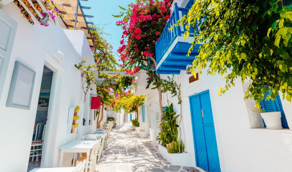 Village traditionnel de Paros dans les Cyclades