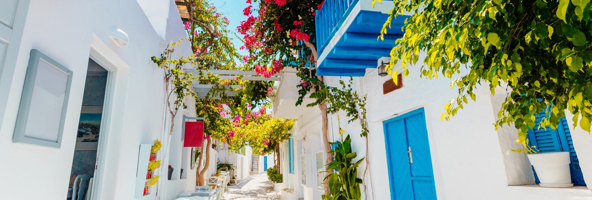 Village traditionnel de Paros dans les Cyclades