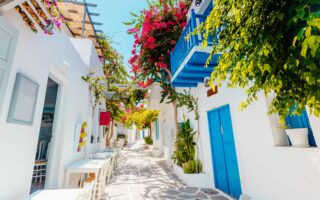Village traditionnel de Paros dans les Cyclades