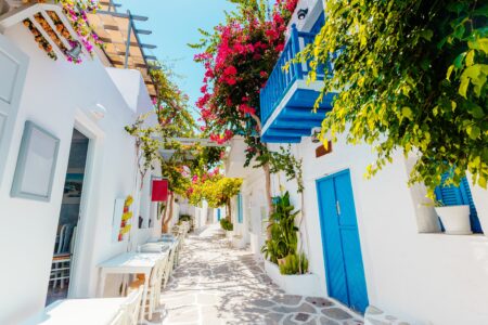 Village traditionnel de Paros dans les Cyclades